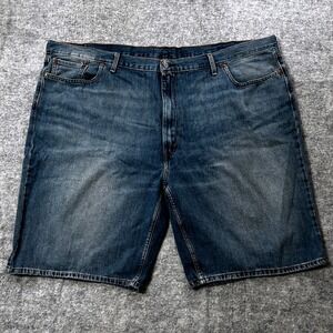 Levi Strauss Mens 469‎ Loose Fit Denim Shorts W52 L25 Faded Streetwear Grunge